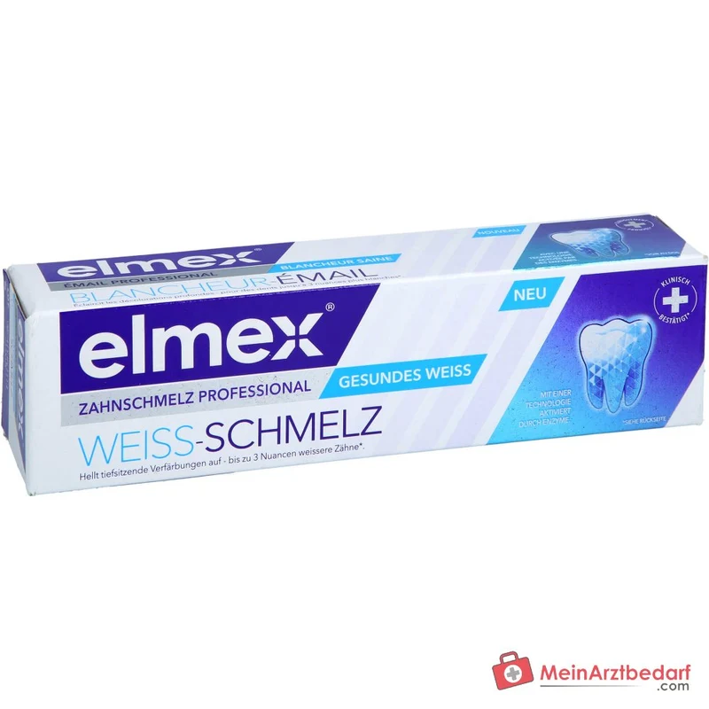 Elmex Zahnschmelz Professional Weiss-Schmelz Zahnpasta, 75 ml