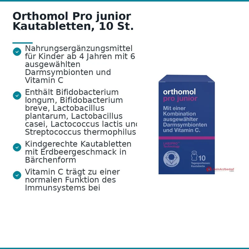 Orthomol Pro junior Kautabletten, 10 St.