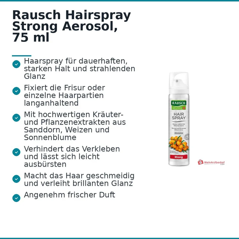 Rausch Hairspray Strong Aerosol, 75 ml