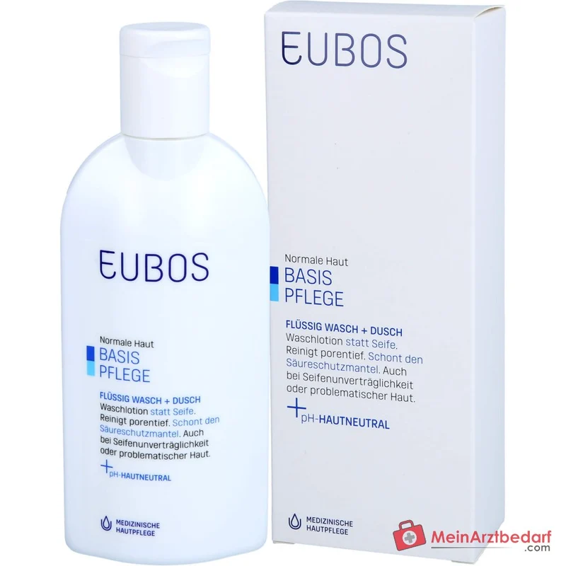 Eubos Basis Pflege Flüssig Wasch + Dusch, 200 ml
