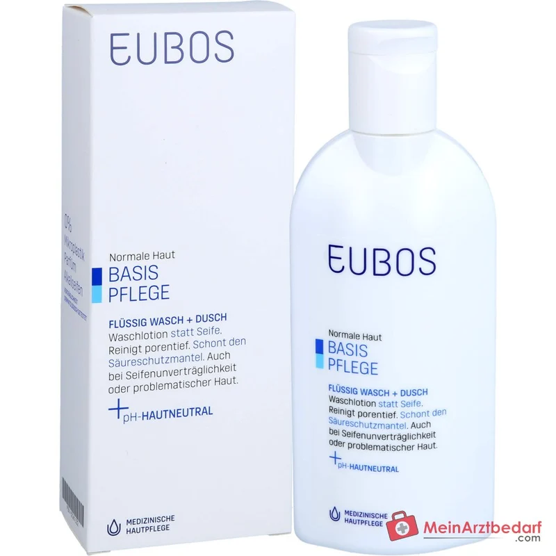 Eubos Basis Pflege Flüssig Wasch + Dusch, 200 ml