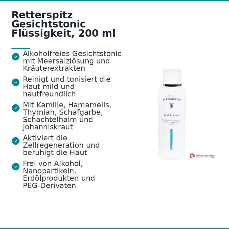 Retterspitz Gesichtstonic Flüssigkeit, 200 ml