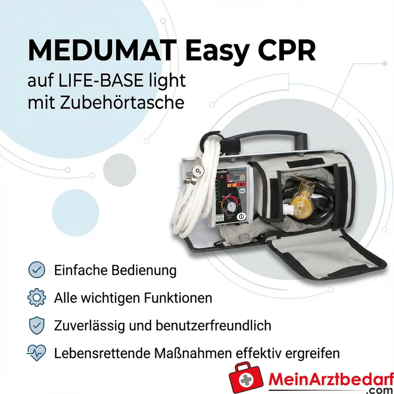 Weinmann MEDUMAT Easy CPR auf LIFE-BASE light mit Zubehörtasche