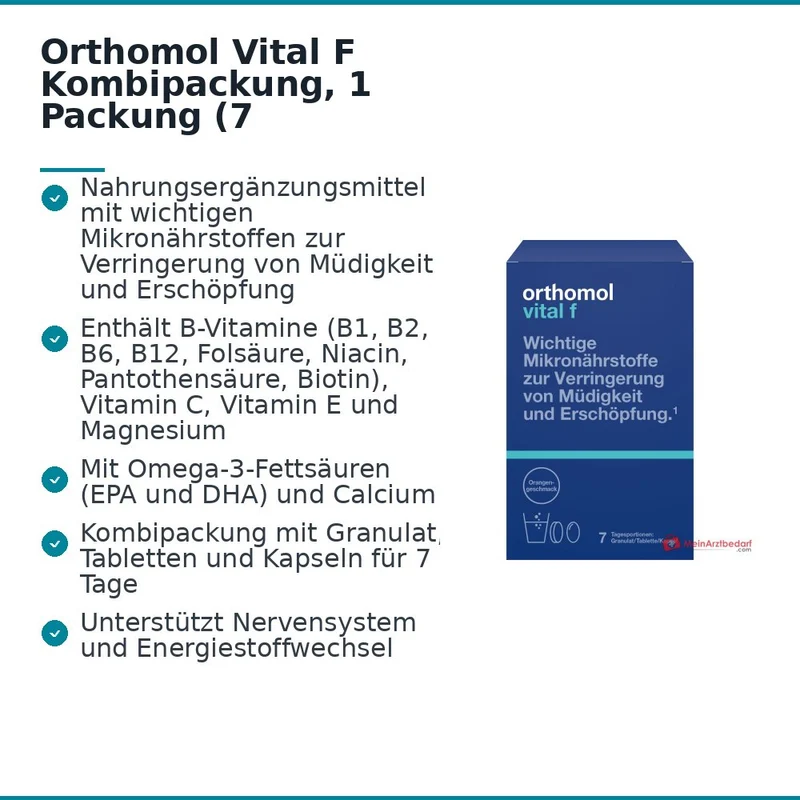 Orthomol Vital F Kombipackung, 1 Packung (7 Tagesportionen)