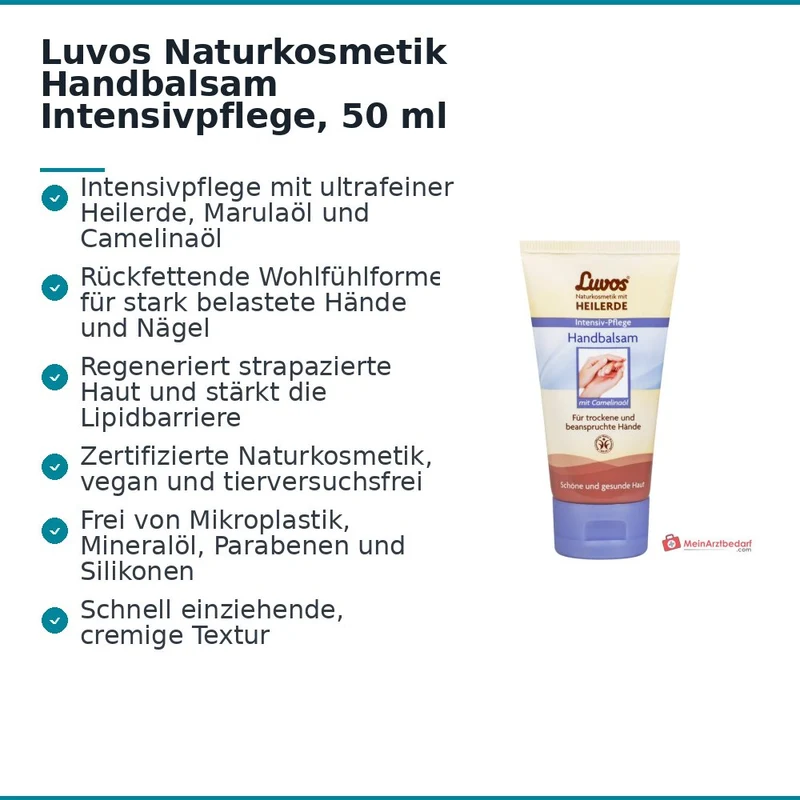Luvos Naturkosmetik Handbalsam Intensivpflege, 50 ml