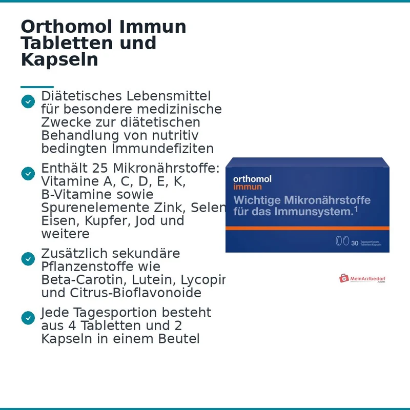 Orthomol Immun, 30 Tagesportionen