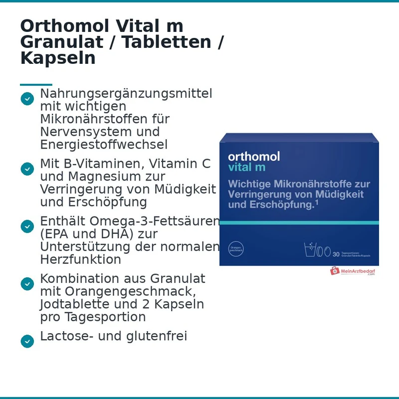 Orthomol Vital m, 30 Tagesportionen