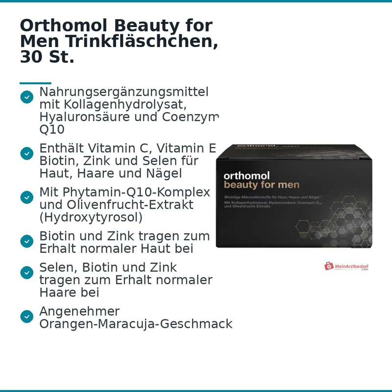 Orthomol Beauty for Men Trinkfläschchen, 30 St.