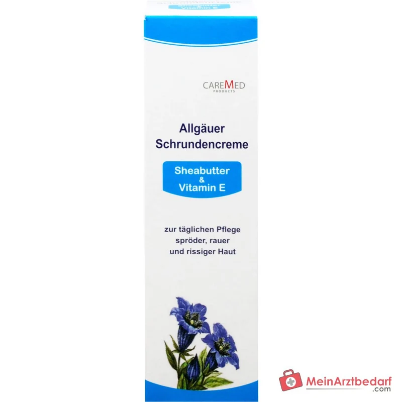 CareMed Allgäuer Schrundencreme Salicylsäure / Mandelöl / Sheabutter / Vitamin E Creme, 125 ml