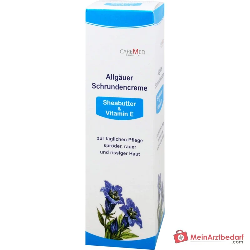 CareMed Allgäuer Schrundencreme Salicylsäure / Mandelöl / Sheabutter / Vitamin E Creme, 125 ml