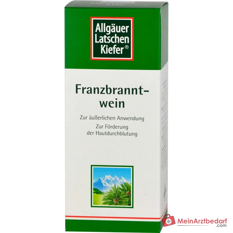 Dr. Theiss Allgäuer Latschenkiefer Franzbranntwein Latschenkiefernöl / Campher / Levomenthol Lösung, 1000 ml