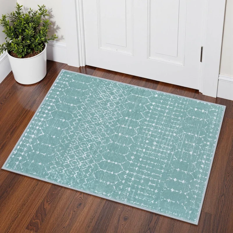 Geometrisch gemusterte Indoor-Teppichmatte für Zuhause