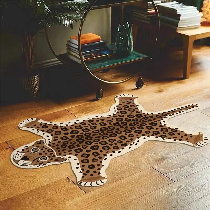 Leopardenmuster Plüsch Badezimmermatte