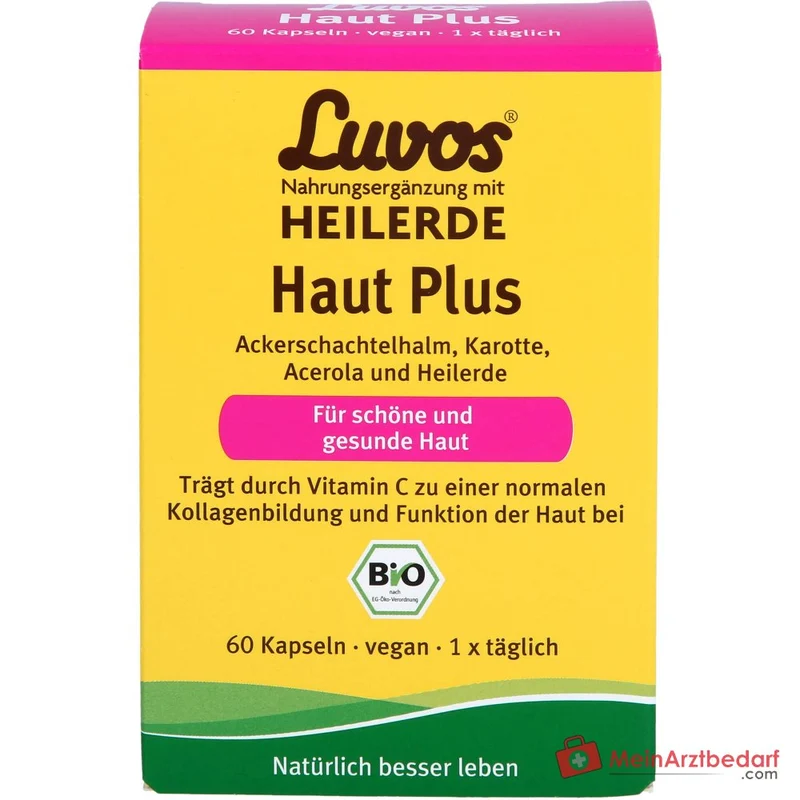 Luvos Heilerde Bio Haut Plus Vitamin C / Silizium / Piperin Kapseln, 60 St.