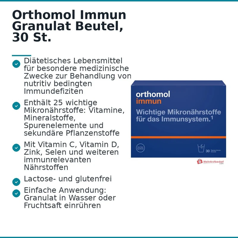 Orthomol Immun Granulat Beutel, 30 St.