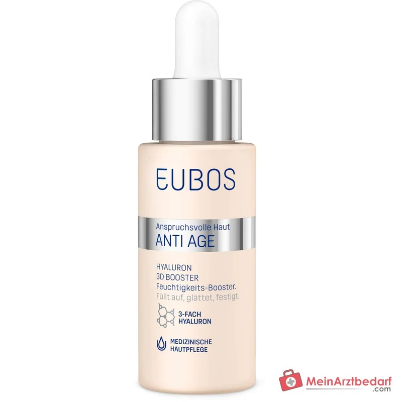 Eubos Anti-Age Hyaluron 3D Booster Hyaluronsäure / Vitamin C / Vitamin B3 / Panthenol Gel, 30 ml