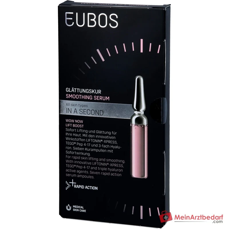 Eubos In a Second Wow Now Lift Boost Liftonin-Xpress / Tego Pep 4-17 / 3-fach Hyaluron Glättungskur Ampullen, 7x2 ml