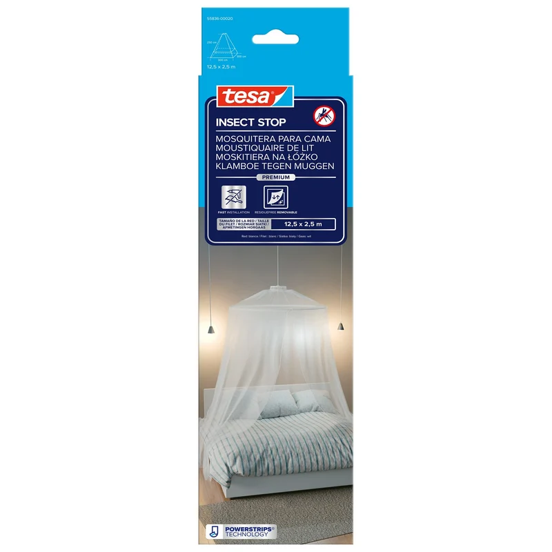 tesa INSECT STOP Moskito Bettnetz Premium, weiß | 1 Stück