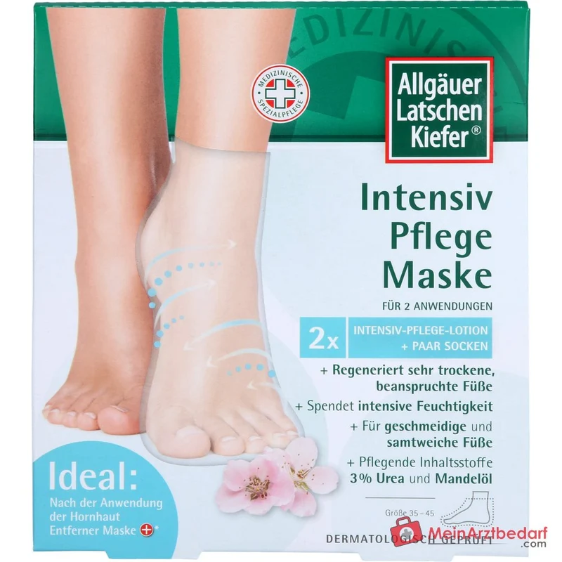 Allgäuer Latschenkiefer Intensiv Pflege Maske für Füße, 1 Packung