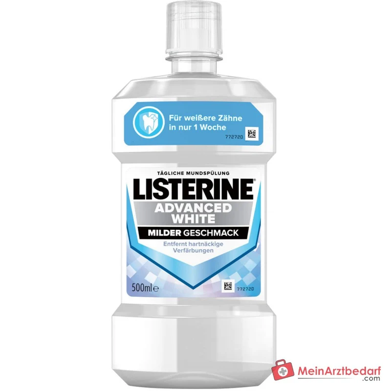 LISTERINE Advanced White Milder Geschmack Mundspülung, 500 ml
