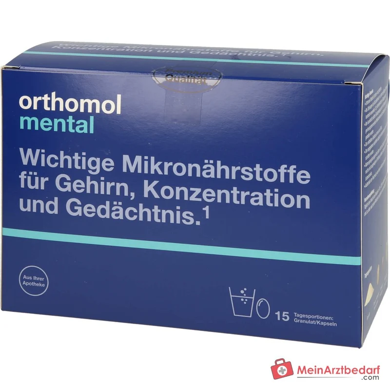 Orthomol Mental Granulat und Kapseln, 15 Tagesportionen
