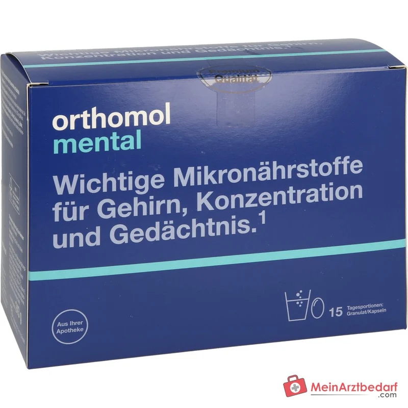 Orthomol Mental Granulat und Kapseln, 15 Tagesportionen