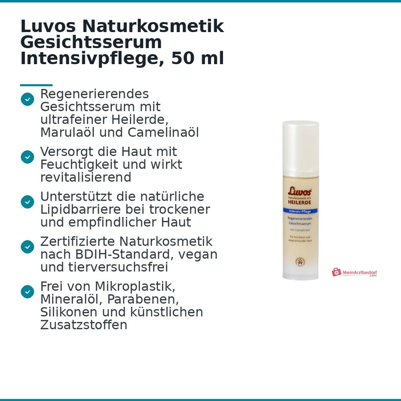 Luvos Naturkosmetik Gesichtsserum Intensivpflege, 50 ml