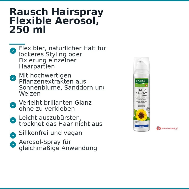 Rausch Hairspray Flexible Aerosol, 250 ml