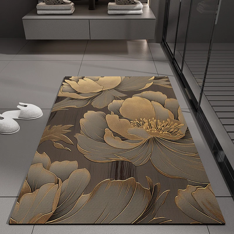 Blumenprägung Badmatte
