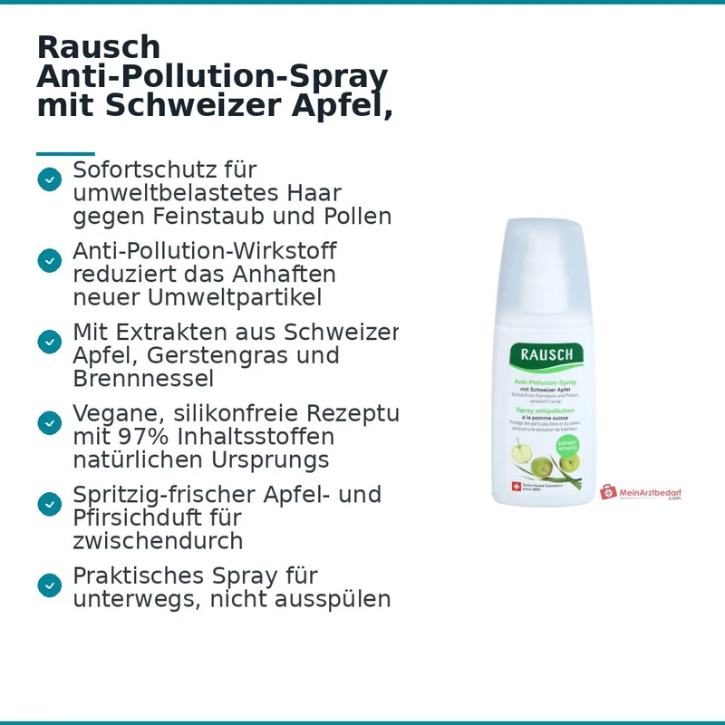 Rausch Anti-Pollution-Spray mit Schweizer Apfel, 100 ml