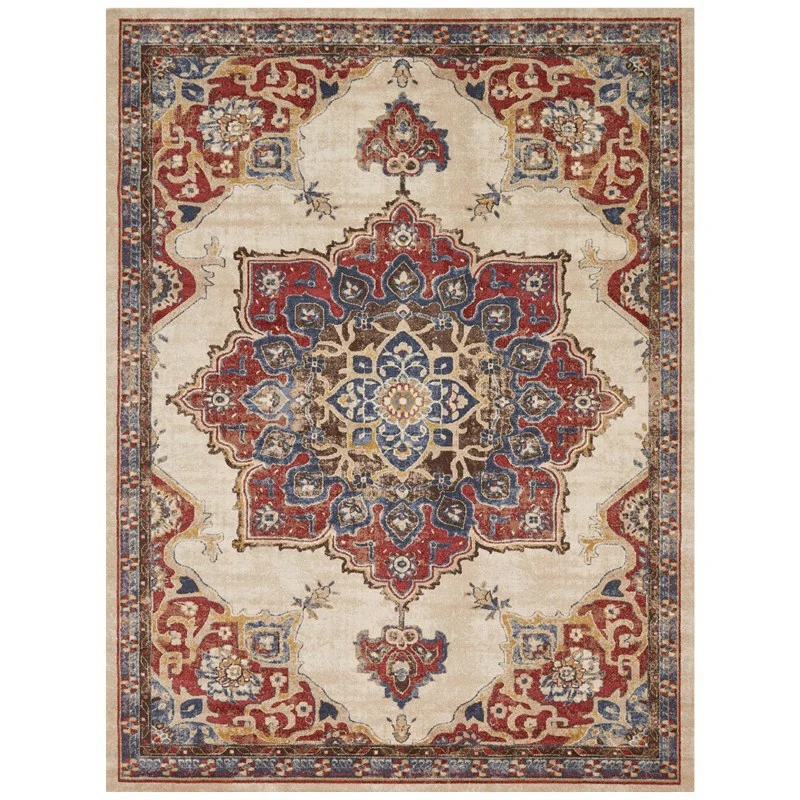 Vintage Floral Medaillon Bereichsteppich