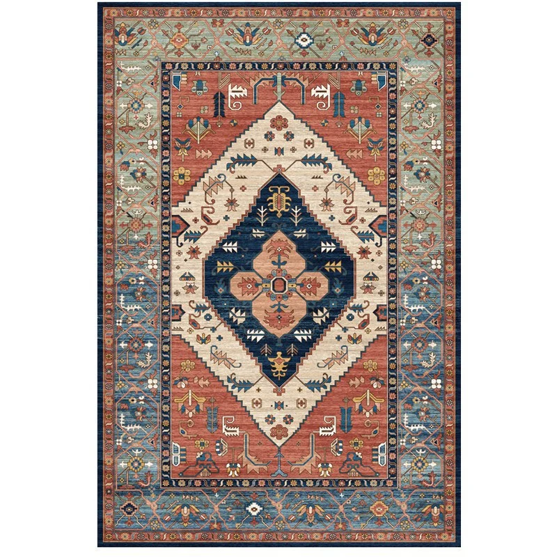 Vintage Floral Medaillon Bereichsteppich