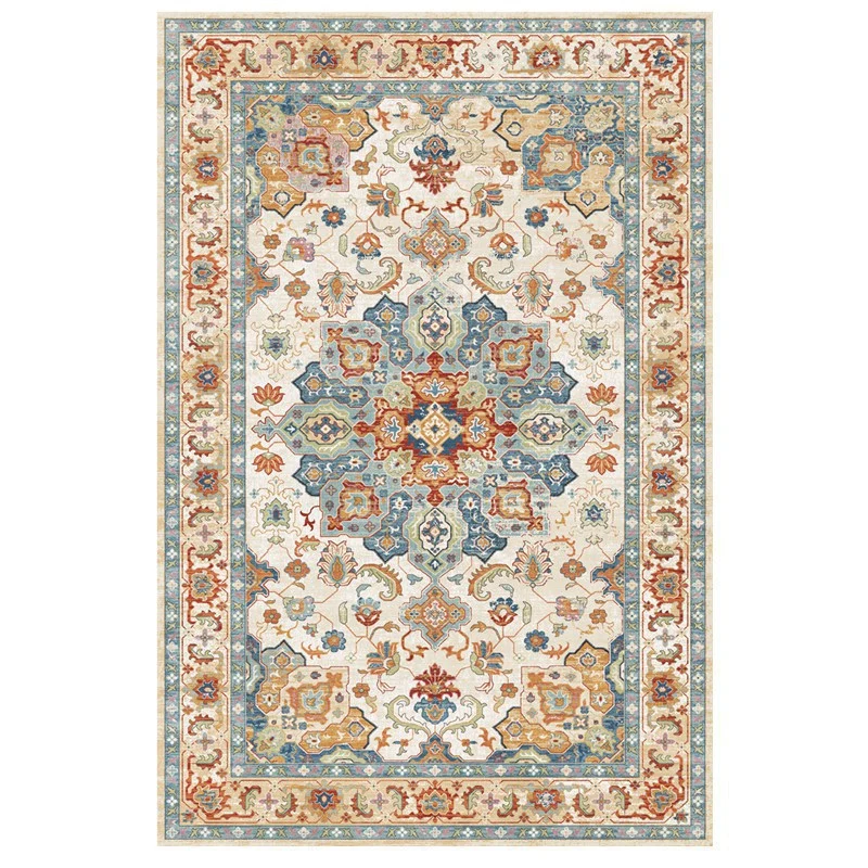 Vintage Floral Medaillon Bereichsteppich