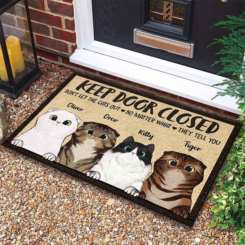 Lustige Katzen-Themen Fußmatte