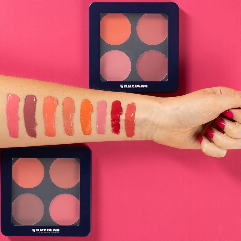 KRYOLAN Cream Blush Palette 4 Farben