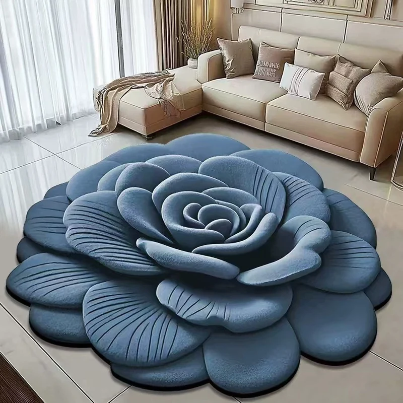 Blumenförmiger Teppich