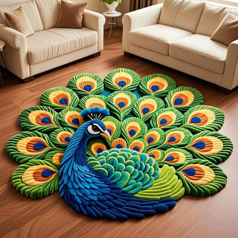 Blumenförmiger Teppich