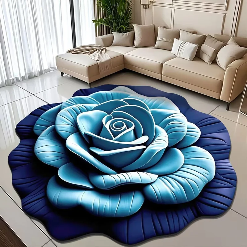 Blumenförmiger Teppich