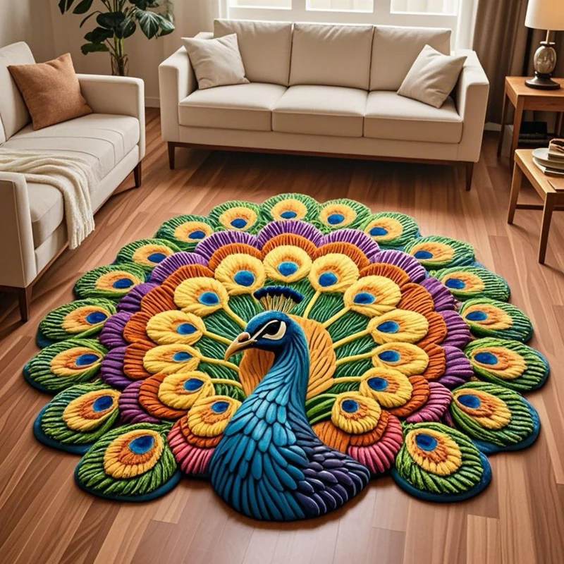 Blumenförmiger Teppich