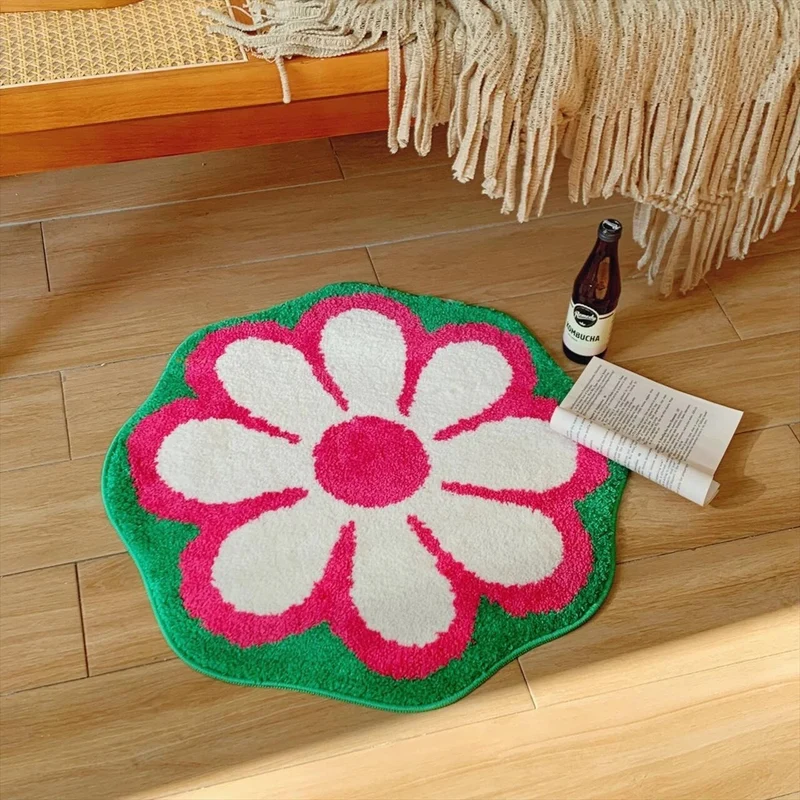 Blumenmuster Dekorative Badematte für das Badezimmer