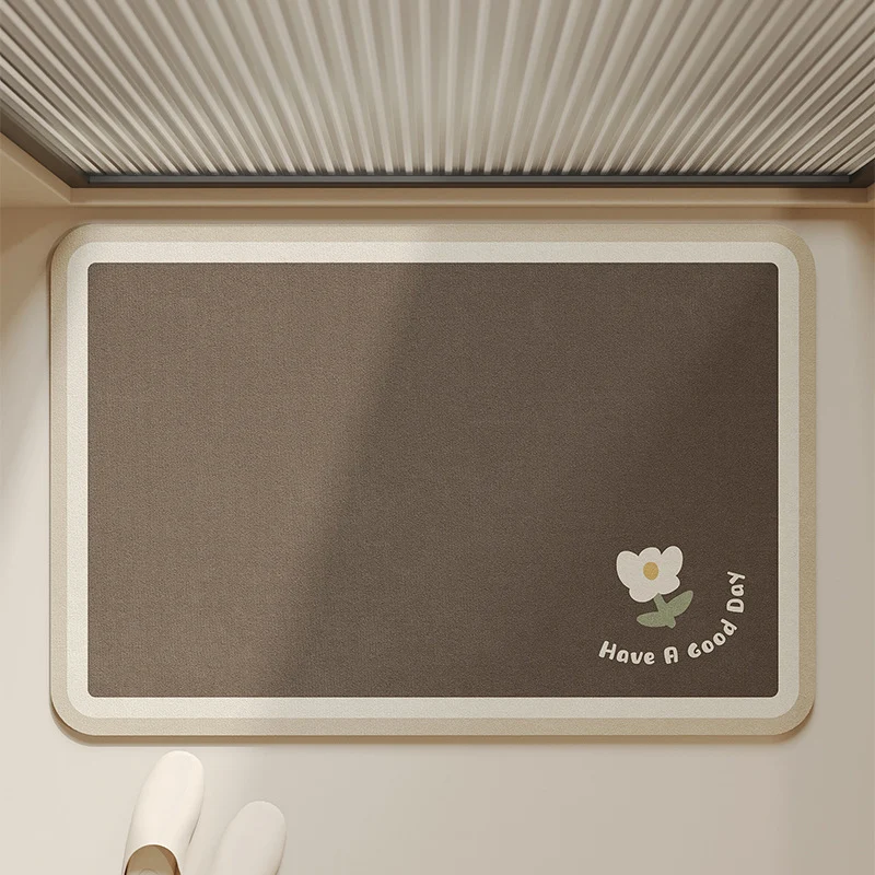 Badezimmer-Badematte mit floralem Muster