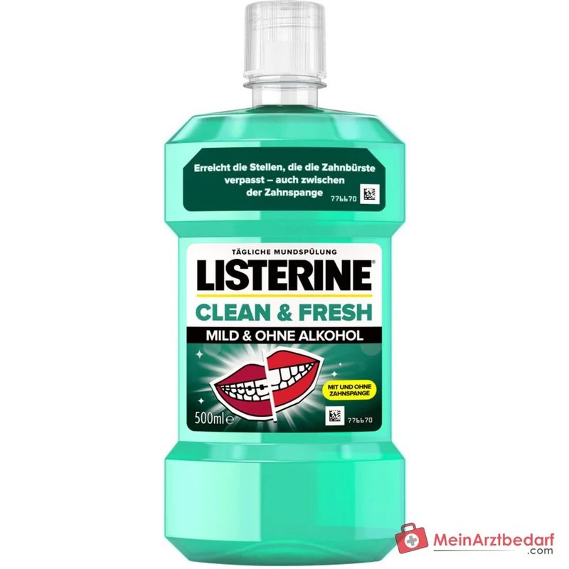 Listerine Clean & Fresh Eucalyptol / Thymol / Menthol / Methylsalicylat Mundspülung, 500 ml