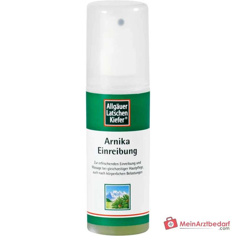 Allgäuer Latschenkiefer Arnika Einreibung mit Arnikaextrakt / Latschenkiefernöl / Rosmarinöl / Salbeiöl / Menthol / Campher Pumpspray, 100 ml