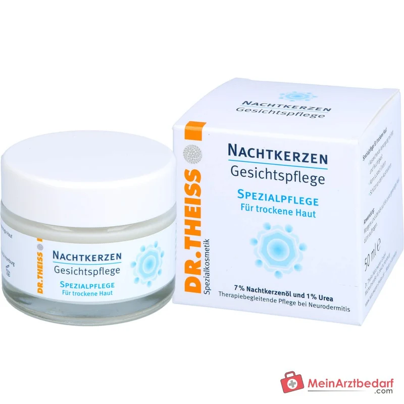 Dr. Theiss Nachtkerzen Gesichtspflege Nachtkerzenöl / Weizenkeimöl / Avocadoöl / Mandelöl / Urea Creme, 50 ml