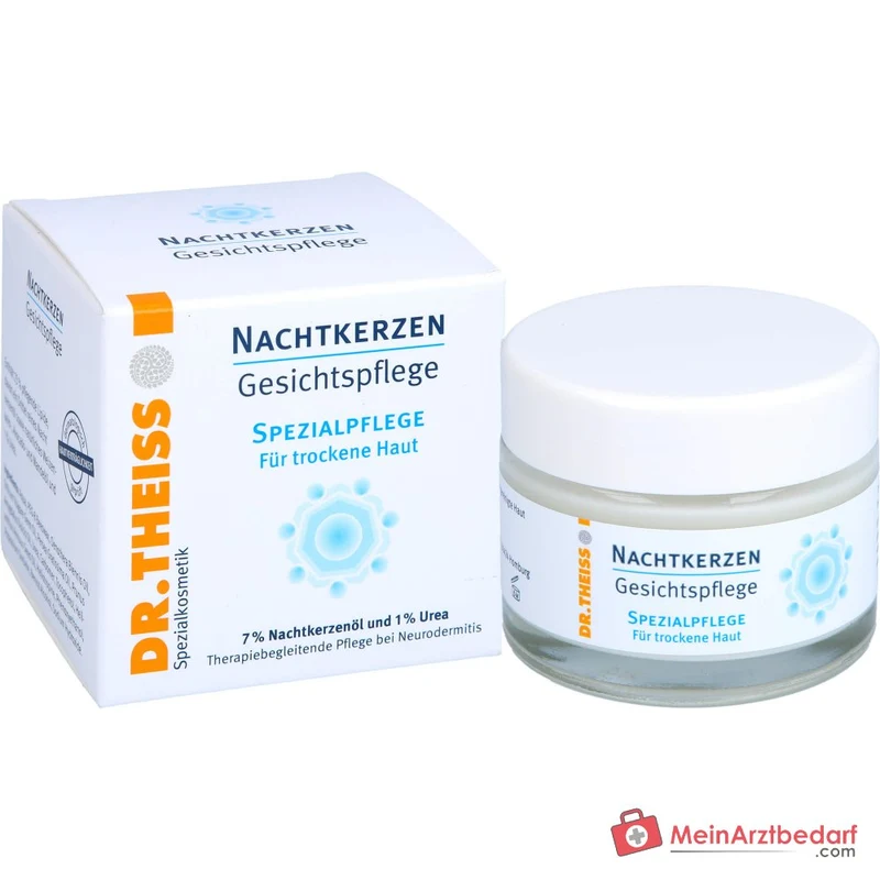 Dr. Theiss Nachtkerzen Gesichtspflege Nachtkerzenöl / Weizenkeimöl / Avocadoöl / Mandelöl / Urea Creme, 50 ml