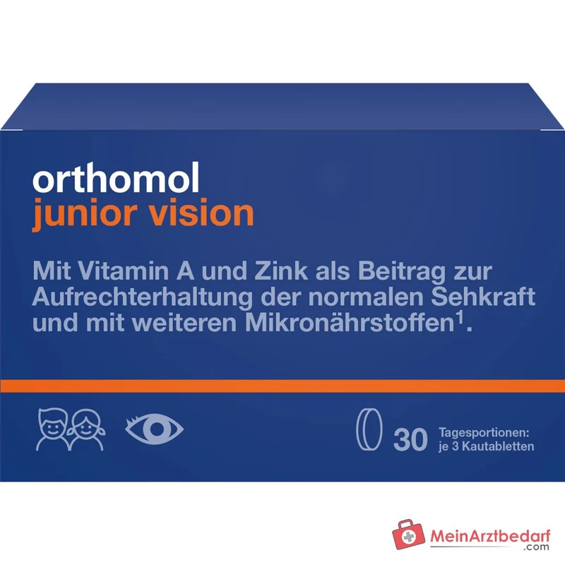 Orthomol junior Vision Kautabletten, 90 St.