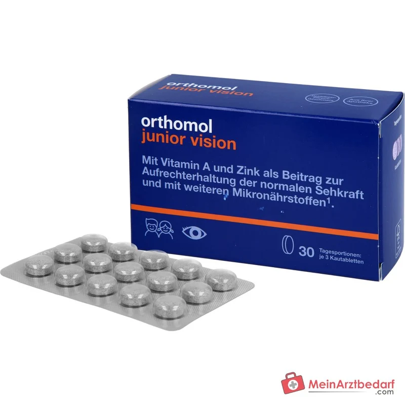 Orthomol junior Vision Kautabletten, 90 St.