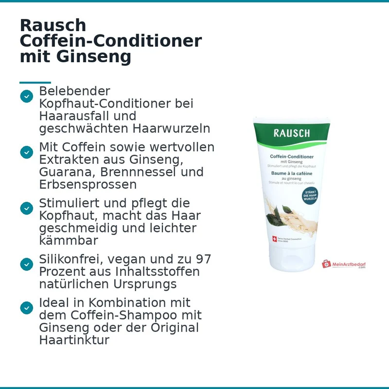 Rausch Coffein-Conditioner mit Ginseng Haarspülung, 150 ml