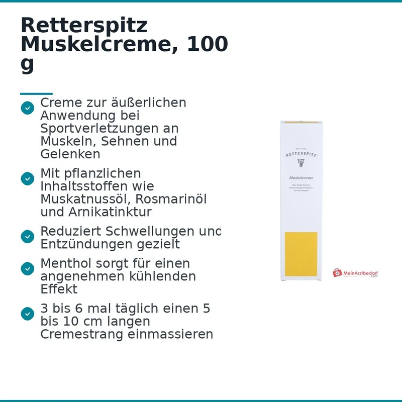 Retterspitz Muskelcreme, 100 g