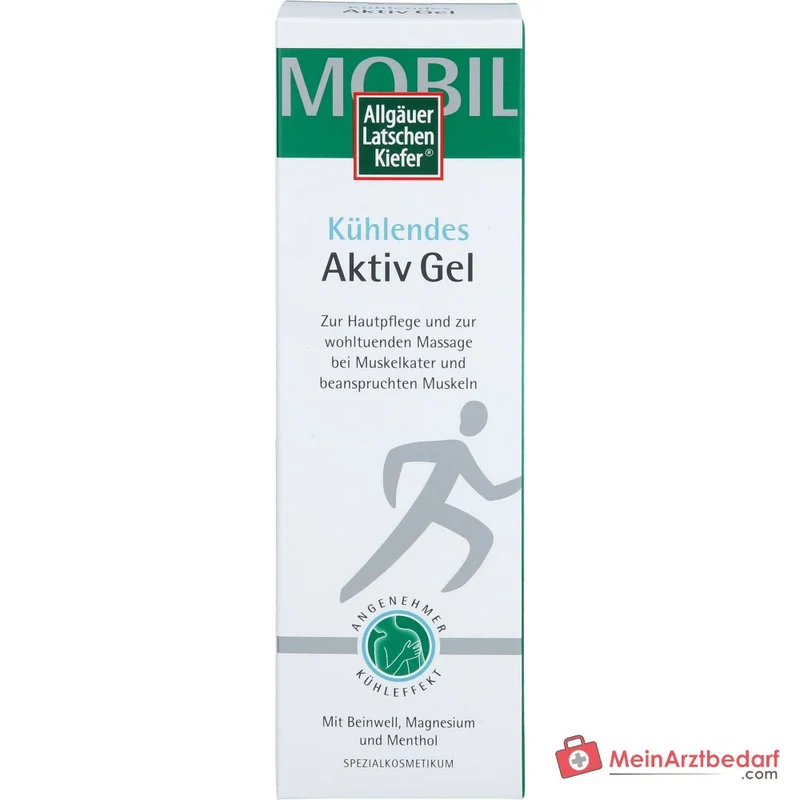 Allgäuer Latschenkiefer Kühlendes Aktiv Gel Menthol / Beinwell / Arnika / Campher / Magnesium / Panthenol Gel, 200 ml